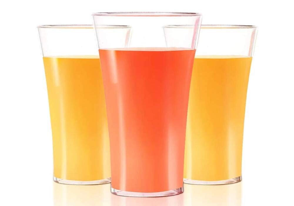 Giftock 6 Pcs. Plastic Unbreakable Transparent Transparent Water Glass/Juice Glass/Beer Glass/Wine Glass Plastic Glass - Pack of 6, 300 ml, Plastic