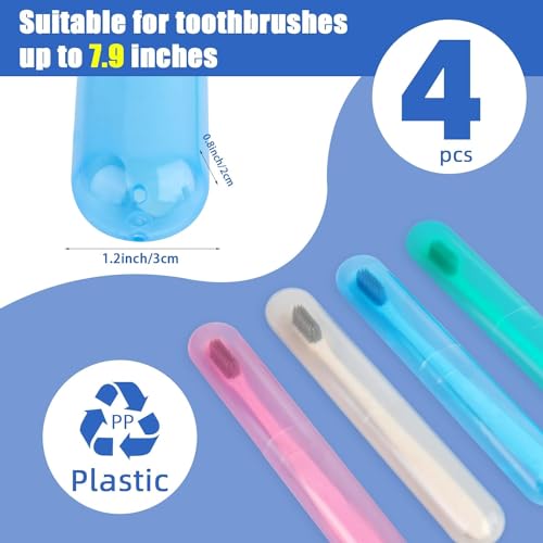 Giftock Toothbrush Holder Cover Case Storage Box Capsule Shape for Bathroom,Travelling Portable (Multi-Color-Plastic) (4)