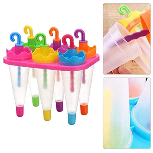 Giftock Ice Candy Moulds for Freezer Ice Pop Makers Plastic Reusable Kulfi Mould Set for Children and Adults- 100% Food Grade (Design -1)