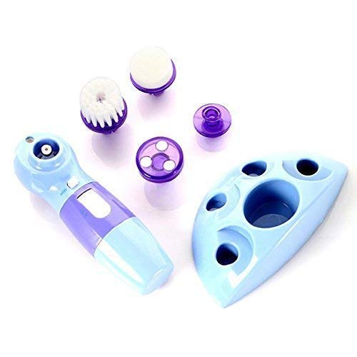 Giftock 4 in 1 Multifunctional Power Perfect Pore Facial Cleaning Brush Blackheads Remover Face Beauty Care Facial Massager Skin Care Cleaner Face Washing Machine Blackhead Remover(Pack of 1)