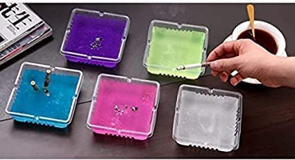 Giftock Disposable Smokeless Ashtray including Sand Cleaner Portable Air Purifier Smoke and Sand, Indoor Smoke and Odorless Cleaning Car Ashtray Cigarette Mud Ashtray (2)