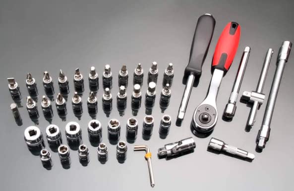 Giftock 46 in 1 Pcs Tool Kit & Screwdriver and Socket Set Multi Purpose Tool Case| Essential DIY| Repair Tool Set for Home and Office (Color May Vary)
