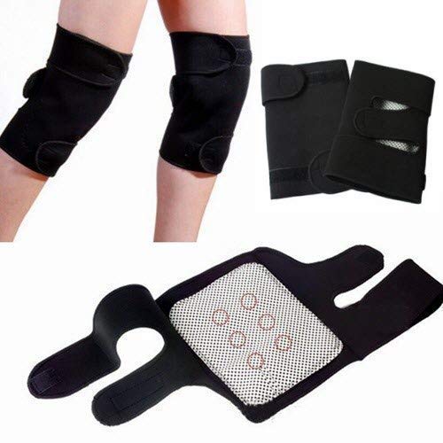 Giftock Magnetic Therapy Hot Knee Belt Self Heating Knee pad Knee Support Belt Tourmaline Knee Braces Support Heating Belt Strap Cap for Pain Relief Knee Protection Belt for Leg Pain (1)