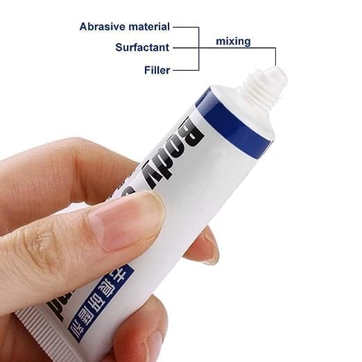 Giftock Car Body Scratch Remover and Repair Polishing Wax Kit with Sponge Cream Wax Body Compound Scratch Remover For Car and Bike Perfect Box with Grey Patchwork (Car Scratch Remover)