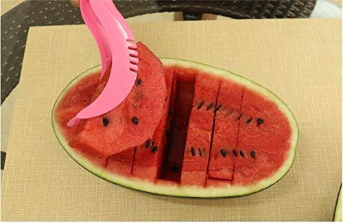 Giftock Multipurpose Slicer Cutter-Dual Stainless Steel Cutting Blades Spiral Slicer for Zucchini Spaghetti Noodles- Veg. Salad Maker Slicer for Kitchen (Watermelon Slicer)