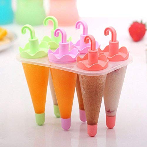Giftock Ice Candy Moulds for Freezer Ice Pop Makers Plastic Reusable Kulfi Mould Set for Children and Adults- 100% Food Grade (Design -1)