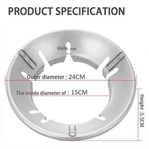 Giftock Gas Stove Stand Round Burner Stand, Glass top Gas Saver Jail Home Stove Fire & Windproof Energy Saving Stand