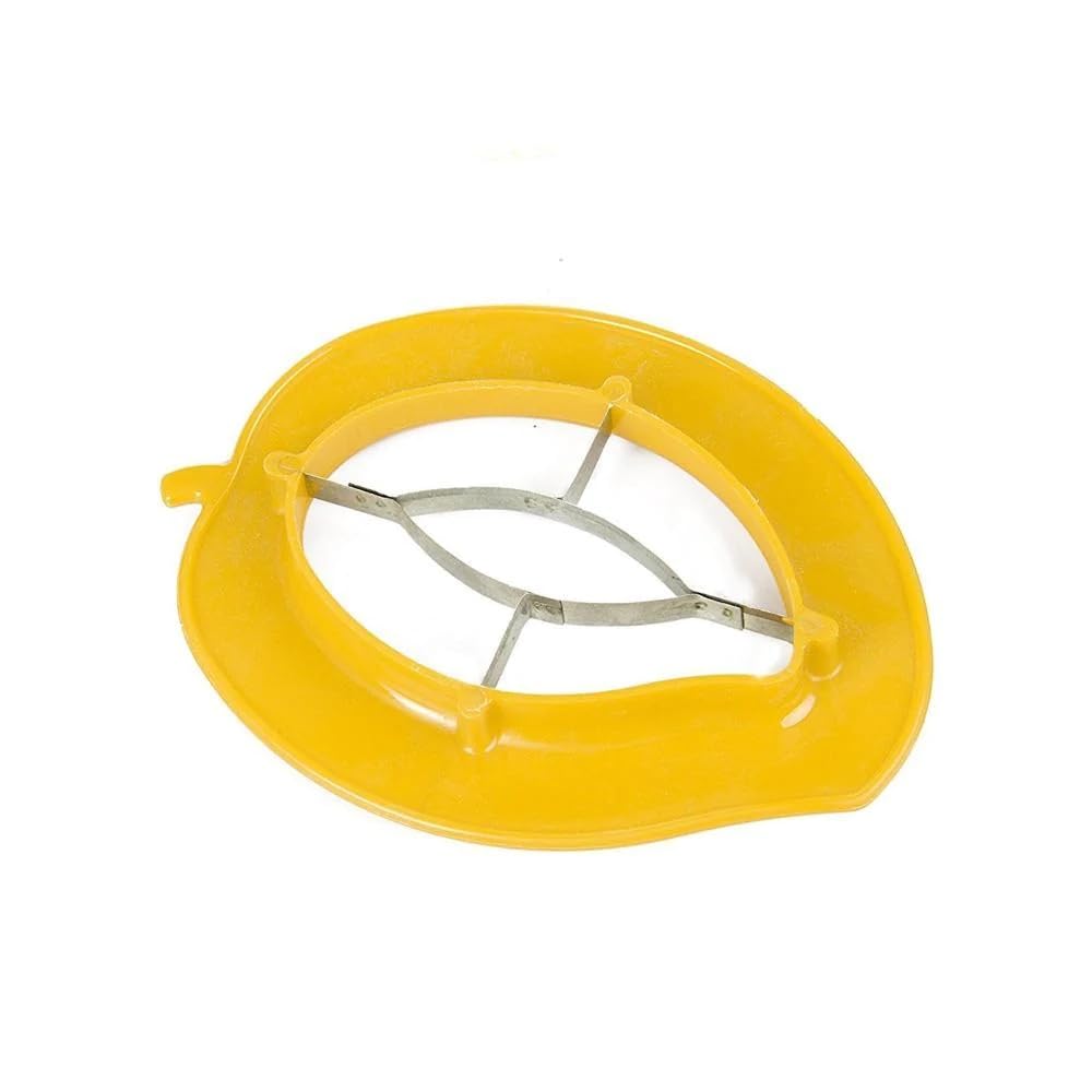 Giftock Deluxe Mango Cutter Chopper Slicer Machine a Mango Cutting Tool with Stainless Steel Blades for Easy and time-Saving Slicing of Same-Size Mango Slices
