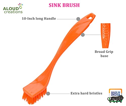 Giftocketail Set of 3 Pc Gas Cleaning Brush | Steel Brush | Wire Brush | Gas Stove Cleaning Brush | Kitchen Tools Cleaning Kit | Chimney Cleaning Brush | Burner Cleaner Brush | Pack of 1 (3pc each)