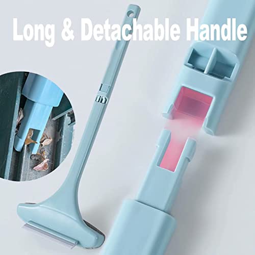 Giftock Multifunctional Screen Brush 2-in-1 Mesh Cleaning Brush Wiper with Extended Handle Window Cleaning Brush Net Cleaner Double-Sided Window Cleaner Window Mesh Cleaner (Multicolor)