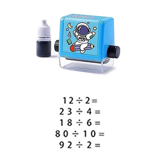 Giftock Smart Number Rolling Maths Stamps for Kids, Multiplication Maths Roller Stamp, Smart Math Roller 100 Learning Toy for Preschool, Stamp Art for Kids (Pack of 1- Multicolor)(Multiplication)