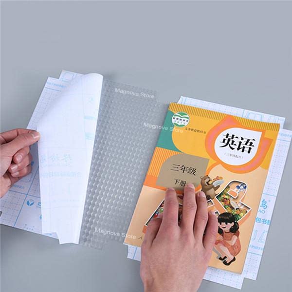 Giftock Transparent Paper Sticker Book Cover Film Clear Matte for Craft 30 Pcs,Waterproof School Textbook Protective Case Cover Can Be Cut Self-Adhesive Book Cover Paper Sticker Book Film