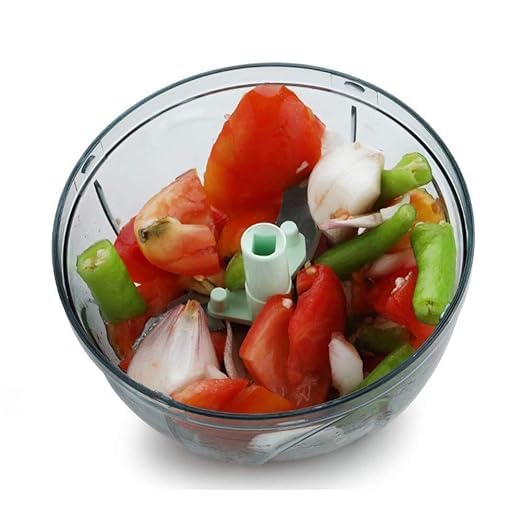 Giftock Handy and Compact Chopper Pro Mini with 3 Blades Handy Onion Chopper Vegetable - Multicolor (450 ml - PRO Mini Chopper)