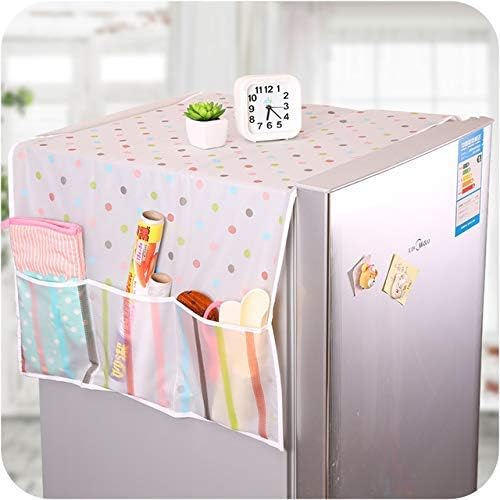 Giftock Dream Home Transparent Printing Waterproof Cloth dust Cover Household Refrigerator Cover Towel Hanging Storage Bag Flamingo 130 X 55 cm (Color May Vary)