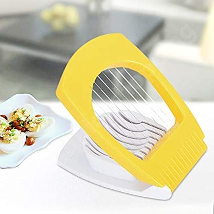 Giftock Plastic Multi Purpose Egg Cutter/Slicer with Stainless Steel Wires