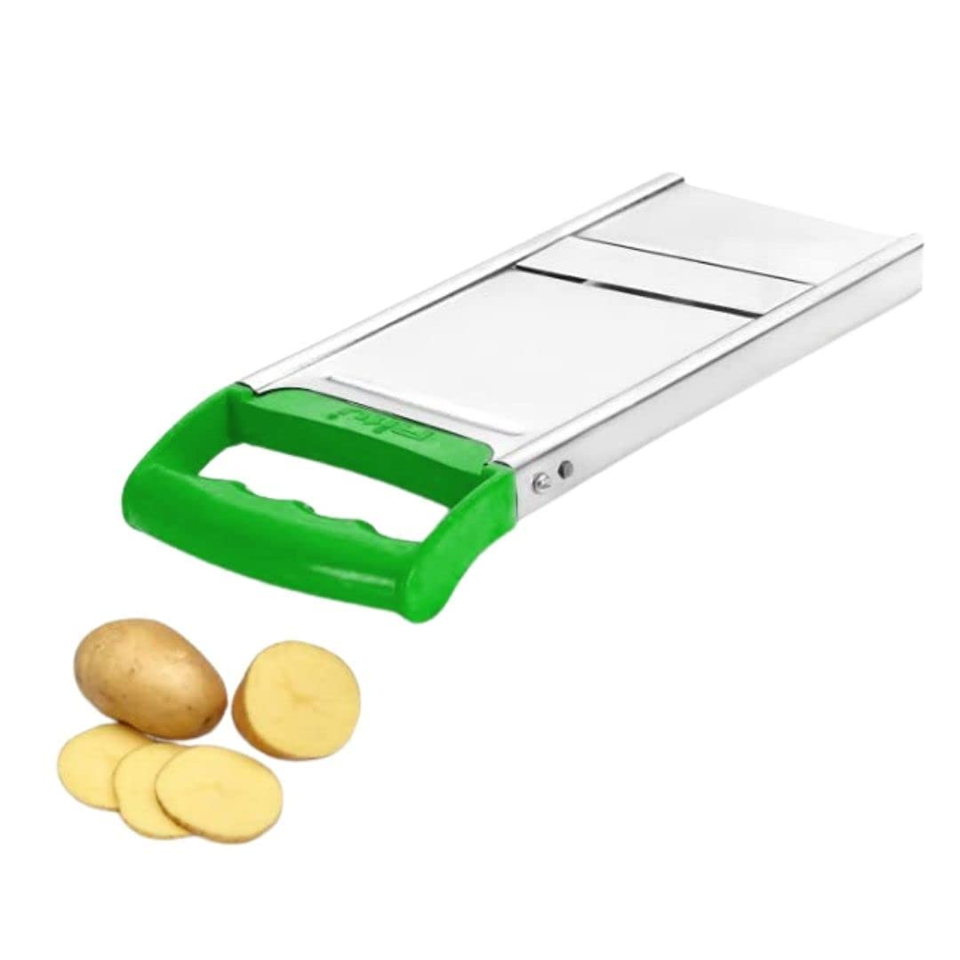 Giftock Multipurpose Slicer Cutter-Dual Stainless Steel Cutting Blades Spiral Slicer for Zucchini Spaghetti Noodles- Veg. Salad Maker Slicer for Kitchen (Watermelon Slicer)
