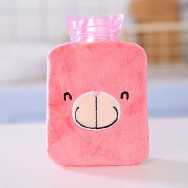 Giftock Small Mini Size Cute Cartoon Designs Cotton Hot And Cold Winter Water Bag Bottle For Heat Therapy Hot Watering Pain Relief Bags Pack Of 1 Multicolor