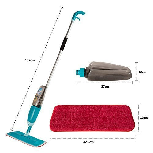 Giftock Healthy Spray Mop - Floor Mop with Removable Washable Cleaning Pad and Integrated Water Spray Mechanism (Random Color)