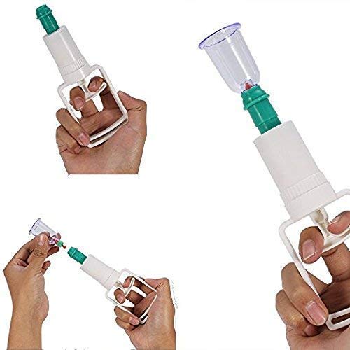 Giftock 12 Pcs Massage Cans Cups Vacuum Cupping Kit Pull Out Vacuum Apparatus Therapy Relax Massager Body Suction Pumps Hijama Cupping Kit Set