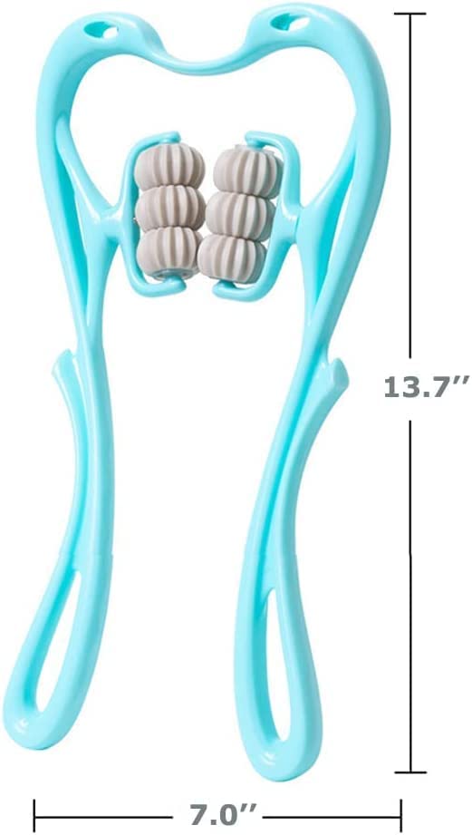 Giftock Updated 360° 6 Wheel Roller Balls Neck Massager,Trigger piont Neck Massager for Pain Relief deep Tissue