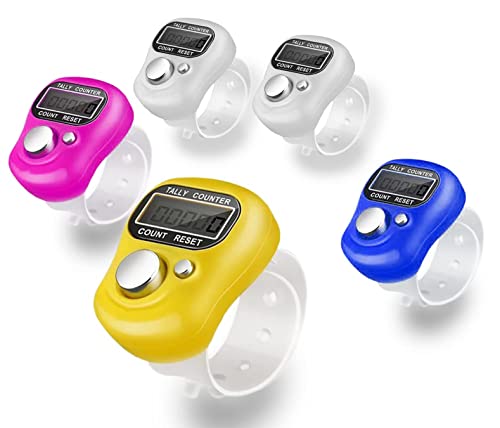 Giftock Multiuse Finger Counter Portable Hand Finger Counting Machine Digital Head Electronic Tally Counter Pack of 3