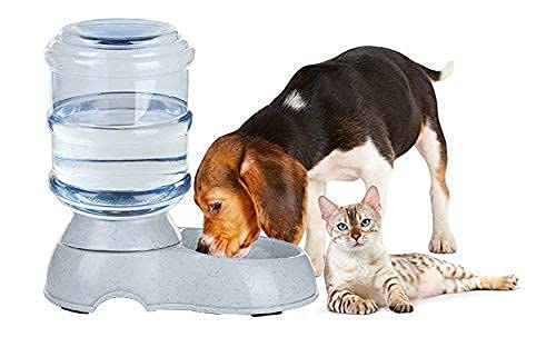 Giftock Pet Water Dispenser 3.8L Large Capacity Self-Dispensing Gravity Feeder Waterer Cat Dog Feeding Bowl Drinking Water/Automatic Dispenser