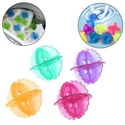 Giftock Washing Machine Ball Durable Cloth Cleaning Ball Laundry Ball for Household Cleaning Washing Machine Clothes Softener Wash Laundry Dryer Ball (Pack of 4, Silicone)
