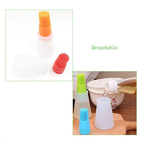 Giftock Oil Bottle Brush- Silicone Pastry Brush for Roasting, sauteing, Baking or Grilling, Frying, BBQ, Cooking Oil Dispenser Kitchen Tools Accessories
