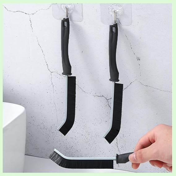 Giftock Gap Cleaning Brush Multi-Purpose Door Window Track Deep Cleaning Brush Supplies,Bathroom Gap Cleaning Brush, Clean The Dead Corners of Bathroom Kitchen Tiles (Pack of 3)