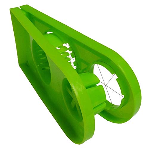 Giftock Egg Slicer 2 in 1 Boiled Egg Cutter with Stainless Steel Cutting Wire, Kitchen Cooking Tool (Pack of 1, Multi Color)