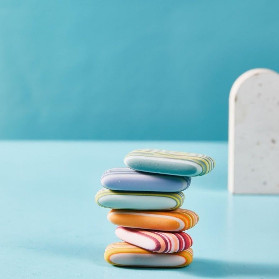 Giftock Bath Soap Style Eraser for Student Awards, Sketch, and Drawing Erasers Soap Design Eraser Sketch, and Drawing Erasers (Pack of 2) (Multicolor)