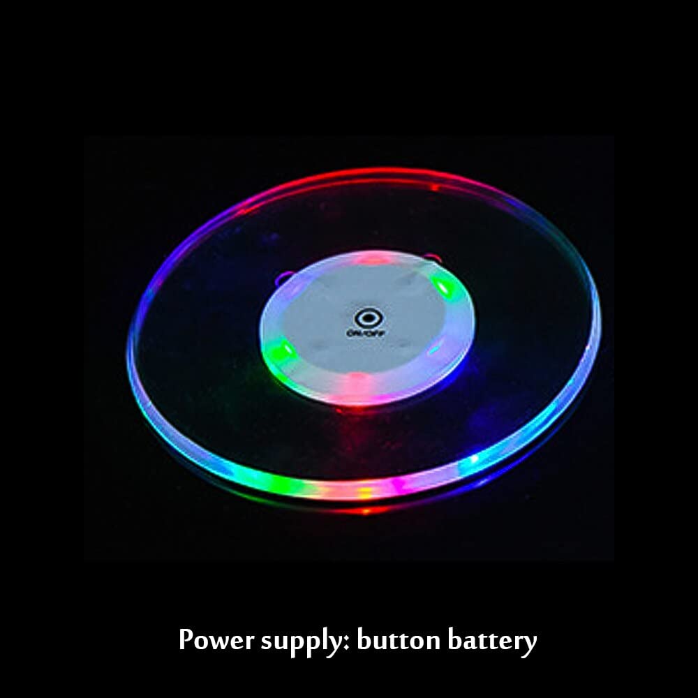 Giftock Led Coaster, Ultra Thin Luminous Acrylic Coaster for Parties & Home Decor (Standard, 1)