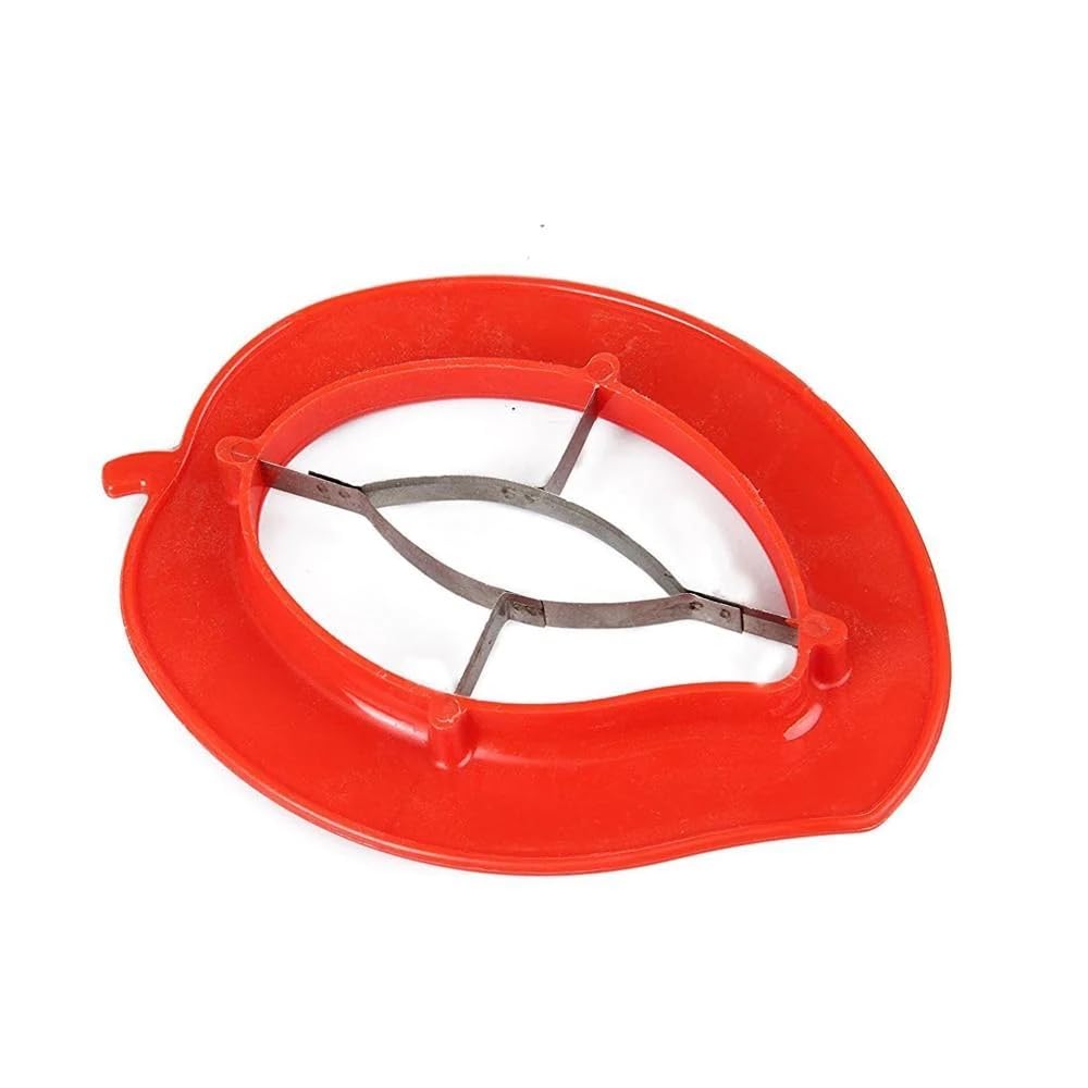 Giftock Deluxe Mango Cutter Chopper Slicer Machine a Mango Cutting Tool with Stainless Steel Blades for Easy and time-Saving Slicing of Same-Size Mango Slices