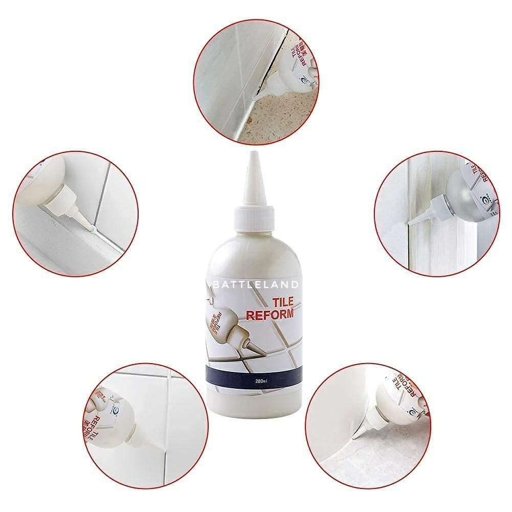Giftock Tile Reform Glue | Tiles Gap Filler Agent, Waterproof Grout Sealant Agent For Kitchen, Bathroom, Balcony, 280ml