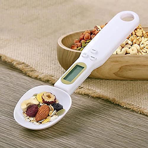 Giftock Measuring Spoons Electronic Kitchen Digital Food Spoon Scales Accurate Weighing Teaspoon Scale in Grams Oz with LCD Display for Baking Cooking Cake Coffee Flour Medicine 500g/0.1g