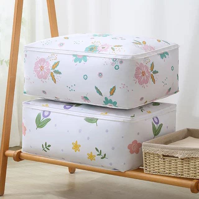 Giftock Storage Organizer, Moisture Proof Mildew Proof Dust Proof Quilt Storage Bags, for Storing Quilts Coats, Jackets Home Use Pillows, Blankets Underbed Storage Bag (58 * 40 * 22 CM) (3)