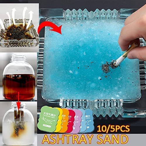 Giftock Disposable Smokeless Ashtray including Sand Cleaner Portable Air Purifier Smoke and Sand, Indoor Smoke and Odorless Cleaning Car Ashtray Cigarette Mud Ashtray (2)