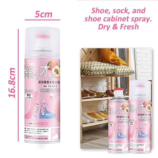 Giftock Fragrance Shoe Spray/Disinfectant/Foot Odor/Deodorizer/Air Refresher, Long Lasting Shoe Sanitizer- Shoe Odor Eliminator & Smell Remover Spray(PACK OF 1)