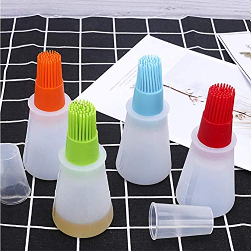 Giftock Oil Bottle Brush- Silicone Pastry Brush for Roasting, sauteing, Baking or Grilling, Frying, BBQ, Cooking Oil Dispenser Kitchen Tools Accessories