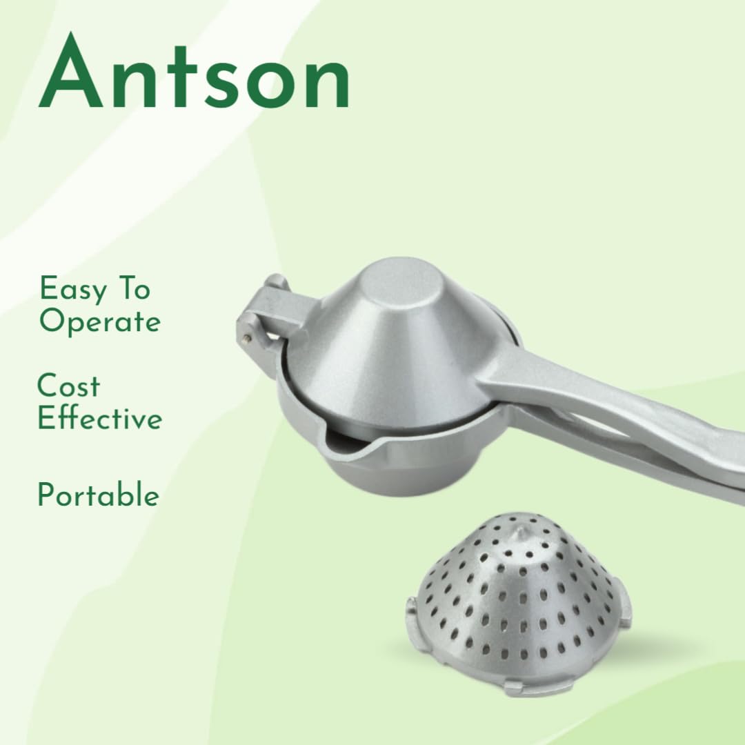 Giftock Aluminium Manual Fruit Juicer Orange Juicer Heavy Duty Hand Press Metal Lime Juicer Hand Juicer, juicer Instant, Orange Juicer, Aluminium Handle Juicer Garlic Paste Per Clove (Aluminium)