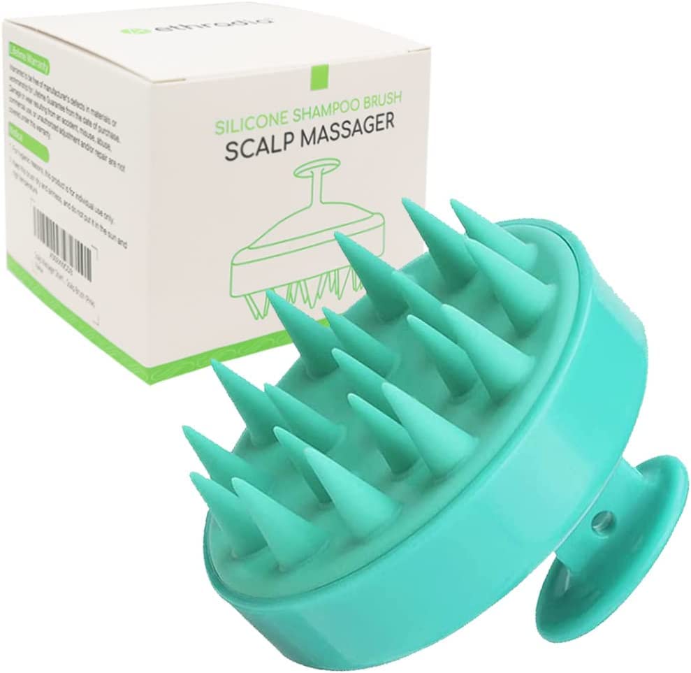 EPISKEY® Scalp Massager Shampoo Brush, Scalp Massage Shampoo Brush Shower Head Scrubber Scalp Brush (BLUE-35)