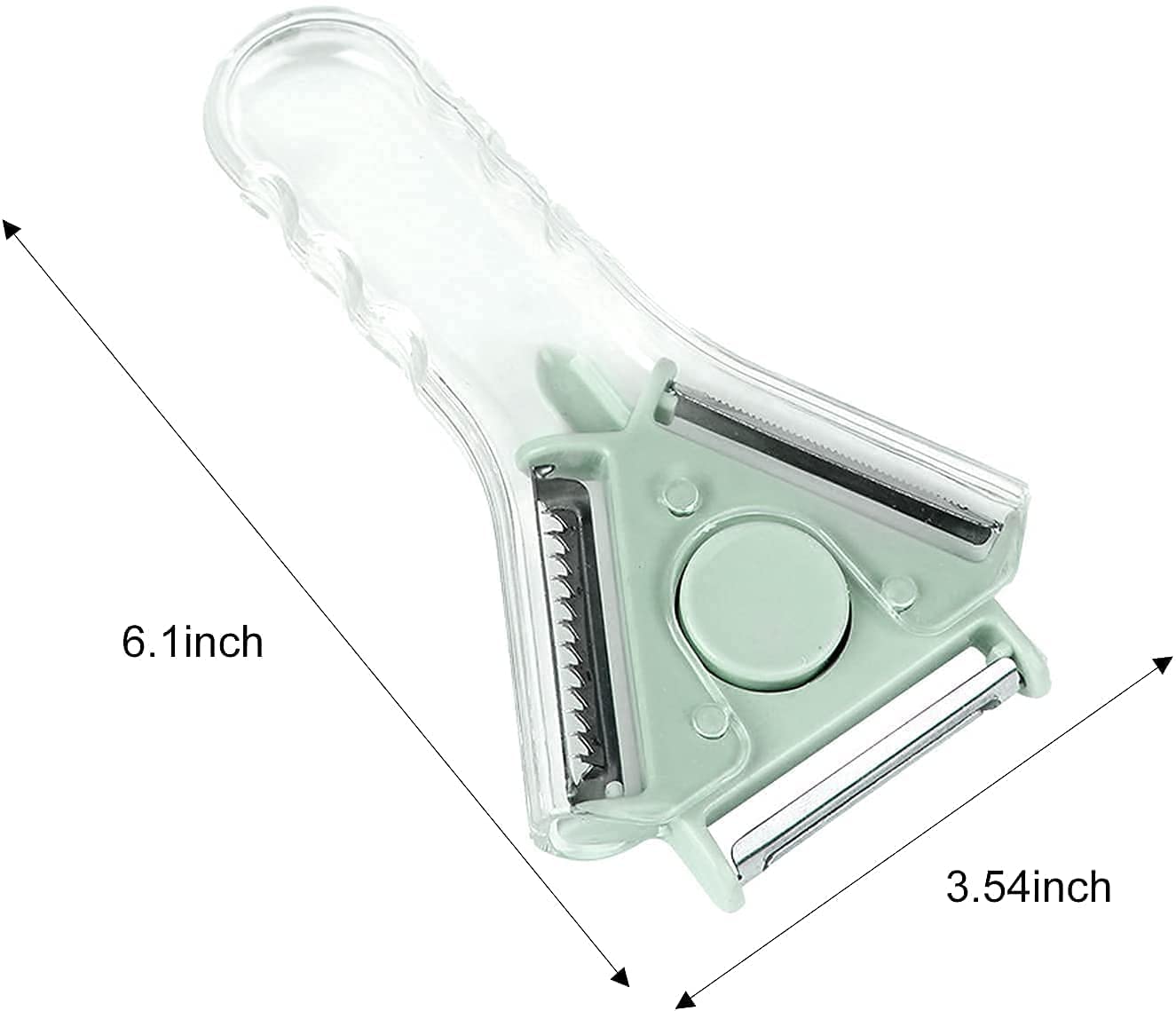 Giftock 3 in 1 Blade Peeler - 3 in 1 Vegetable Peeler, Multifunctional Fruit Peelers with 3 Blades Stainless Potato Peeler Stainless Steel Shredder Slicer for Cabbage, Apple, Carrot