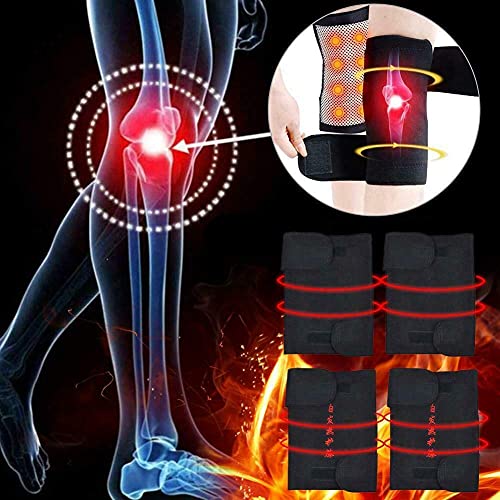 Giftock Magnetic Therapy Hot Knee Belt Self Heating Knee pad Knee Support Belt Tourmaline Knee Braces Support Heating Belt Strap Cap for Pain Relief Knee Protection Belt for Leg Pain (1)