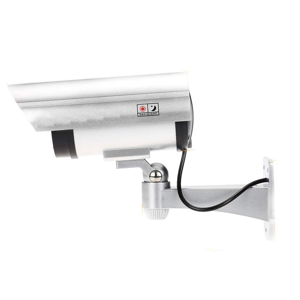 Giftock Realistic Looking Dummy IR Security CCTV Fake Bullet Camera with Flashing LED Light Indication