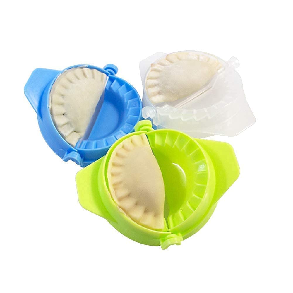 Giftock Plastic Momos Maker Garijalu Maker Tool Gujiya Maker Device Easy Mould Machine Cooking Tool Multicolor