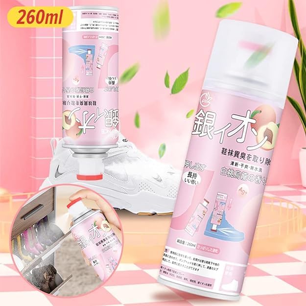 Giftock Fragrance Shoe Spray/Disinfectant/Foot Odor/Deodorizer/Air Refresher, Long Lasting Shoe Sanitizer- Shoe Odor Eliminator & Smell Remover Spray(PACK OF 1)