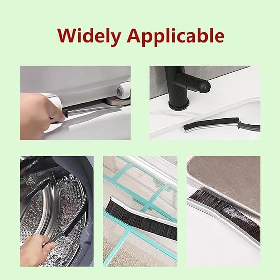 Giftock Gap Cleaning Brush Multi-Purpose Door Window Track Deep Cleaning Brush Supplies,Bathroom Gap Cleaning Brush, Clean The Dead Corners of Bathroom Kitchen Tiles (Pack of 3)