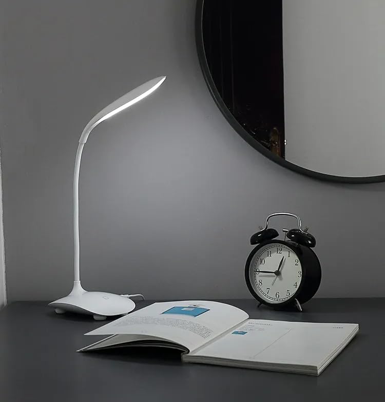 Giftock Desk Lamp Portable Touch Switch Folding and Dimmable Led Table Lamp with USB Cable