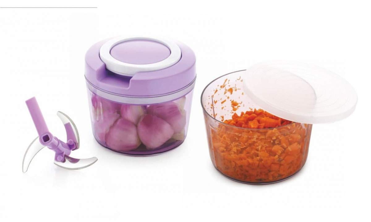 Giftock Handy Quick Chopper Vegetable Fruit Nut Onion Cutter for Kitchen 450ML (1PC)