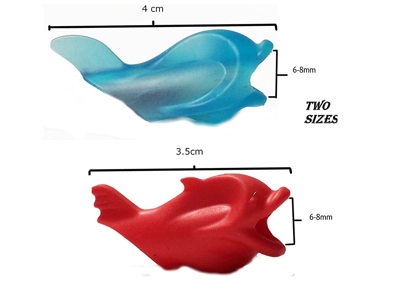 Giftock Silicone Dolphin Fish Pencil/Pen Grip Posture Correction Training Writing Aids for Kids Student pack of 4